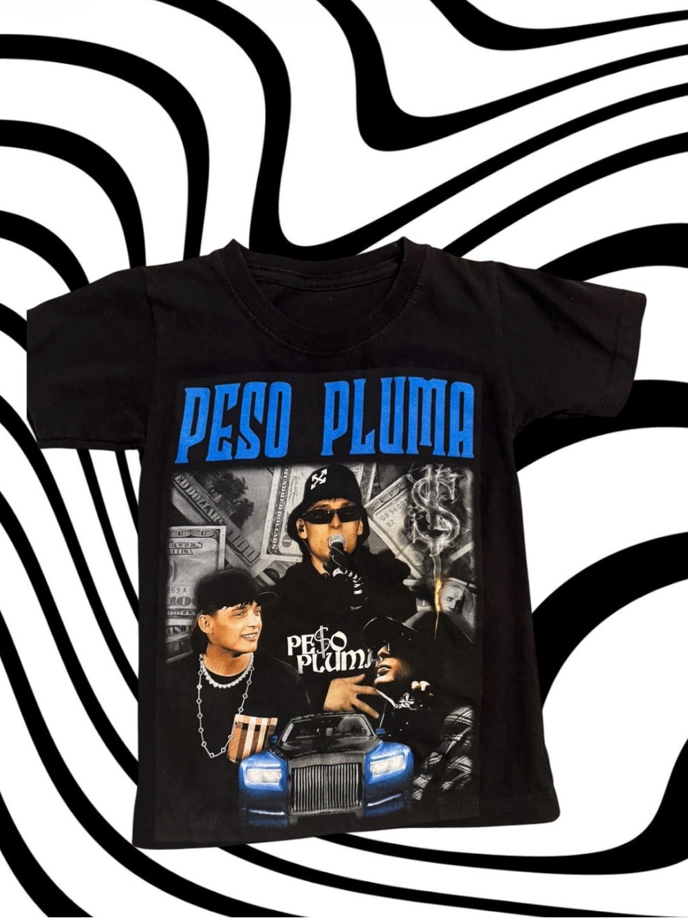 Peso Pluma Graphic Tee for Kids - Black